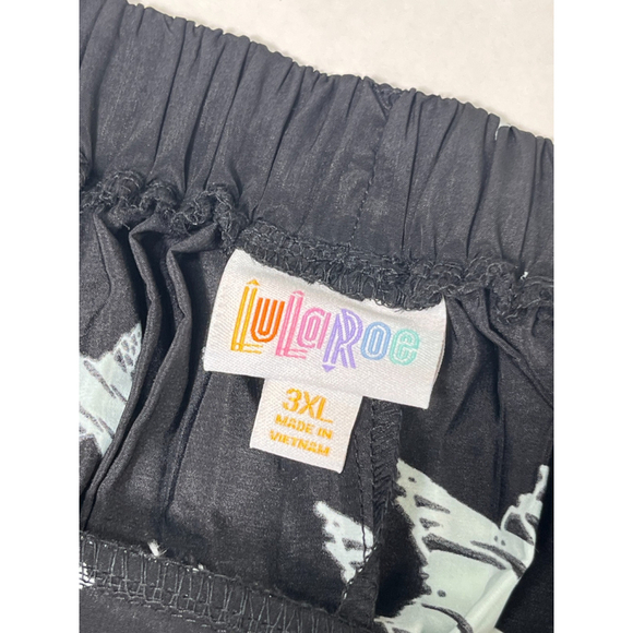 LuLaRoe Deanne Skirt Womens 3XL Black White Star Print Maxi Flowing Boho New - Picture 4 of 9